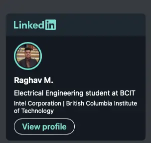 Raghav Marwah LinkedIn Badge