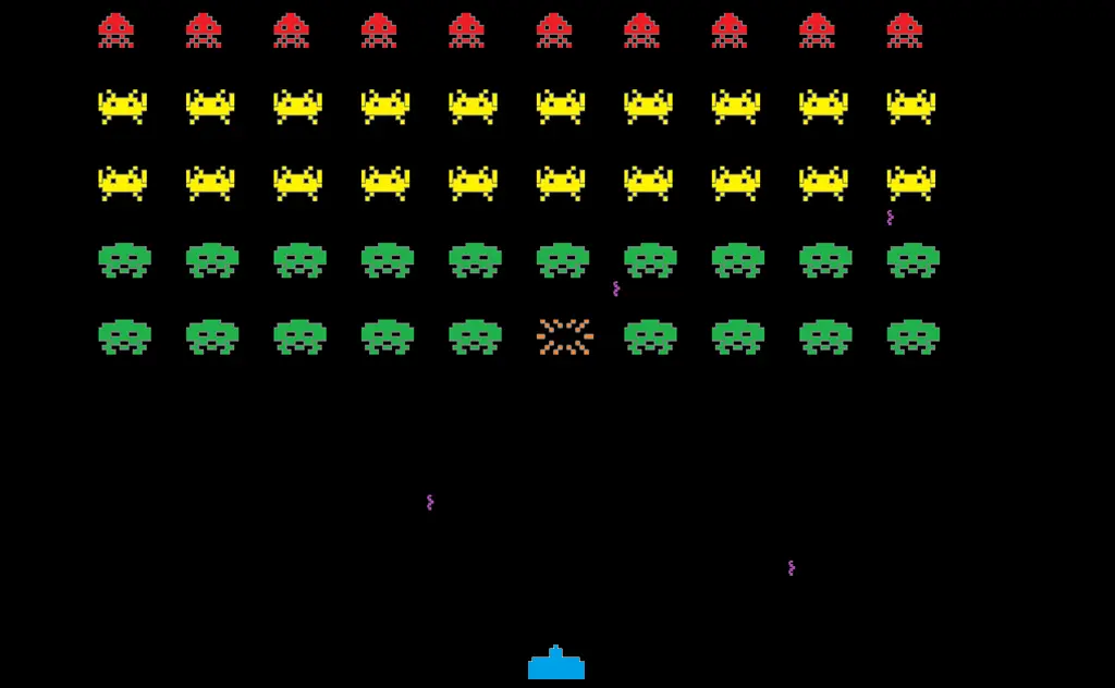 Space Invaders and PONG